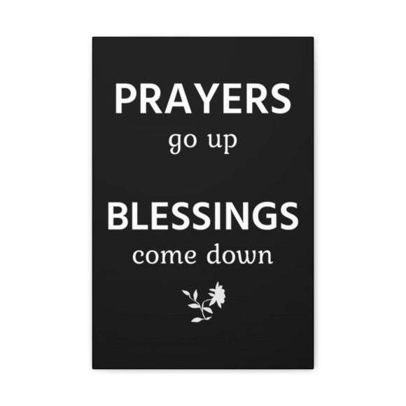 Inspirational Wall Art Prayers Go Up Motivation Wall Decor for Home Office Gym I